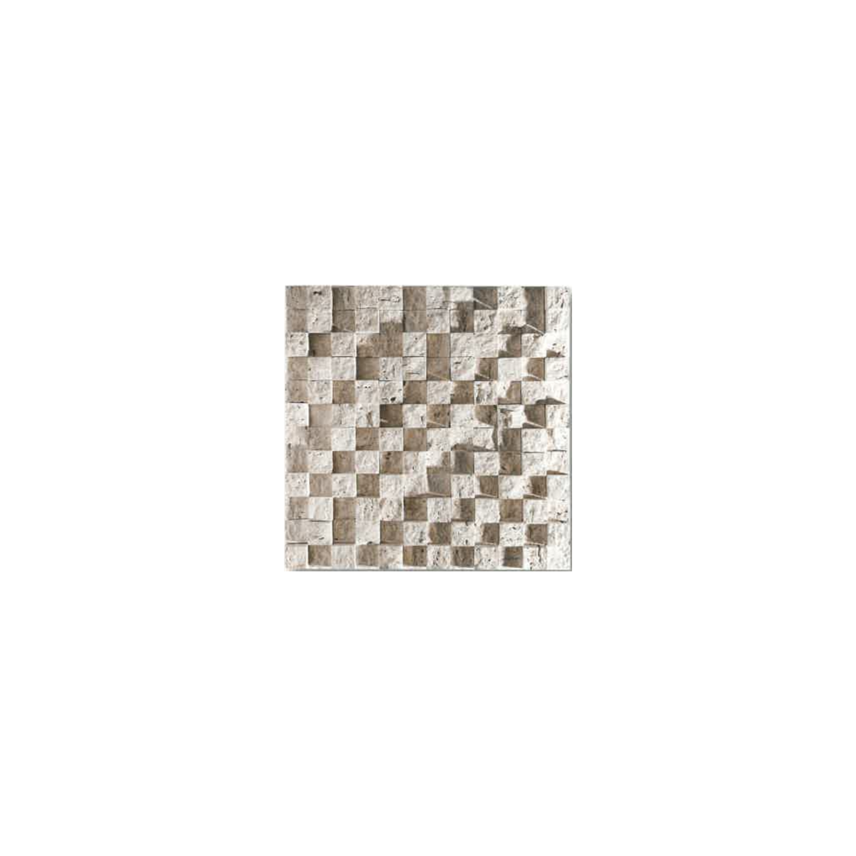 TRAVERTIN PAREMENT 2.3X2.3 CM IVOIRE