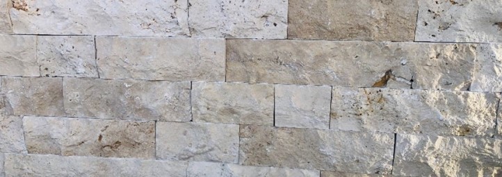 TRAVERTIN PAREMENT BANDE LIBRE DE 10 CM IVOIRE