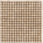 TRAVERTIN MOSAIQUE 1.5X1.5 CM IVOIRE