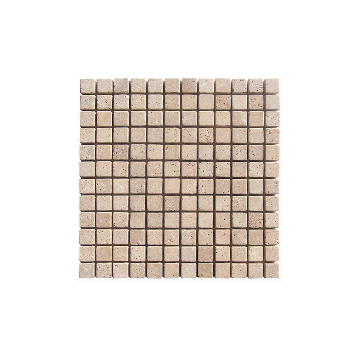 TRAVERTIN MOSAIQUE 2.3X2.3 CM IVOIRE