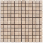 TRAVERTIN MOSAIQUE 2.3X2.3 CM IVOIRE