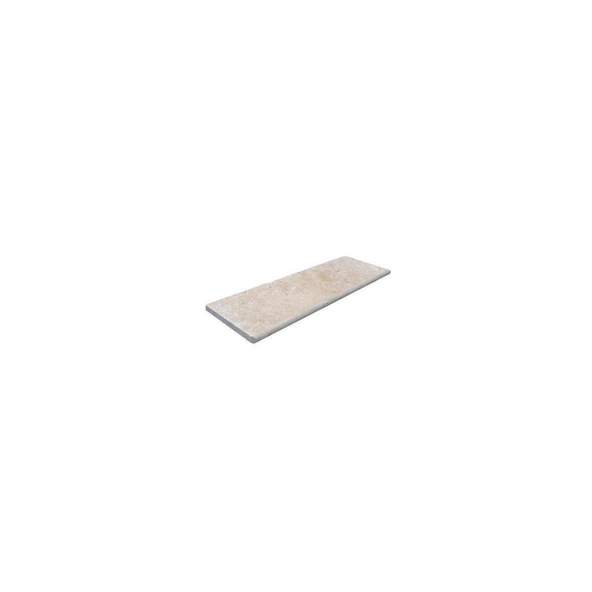 TRAVERTIN MARGELLE IVOIRE 33X100X3 CM 1BORD ARRONDI