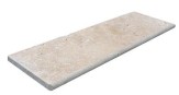 TRAVERTIN MARGELLE IVOIRE 33X100X3 CM 1BORD ARRONDI