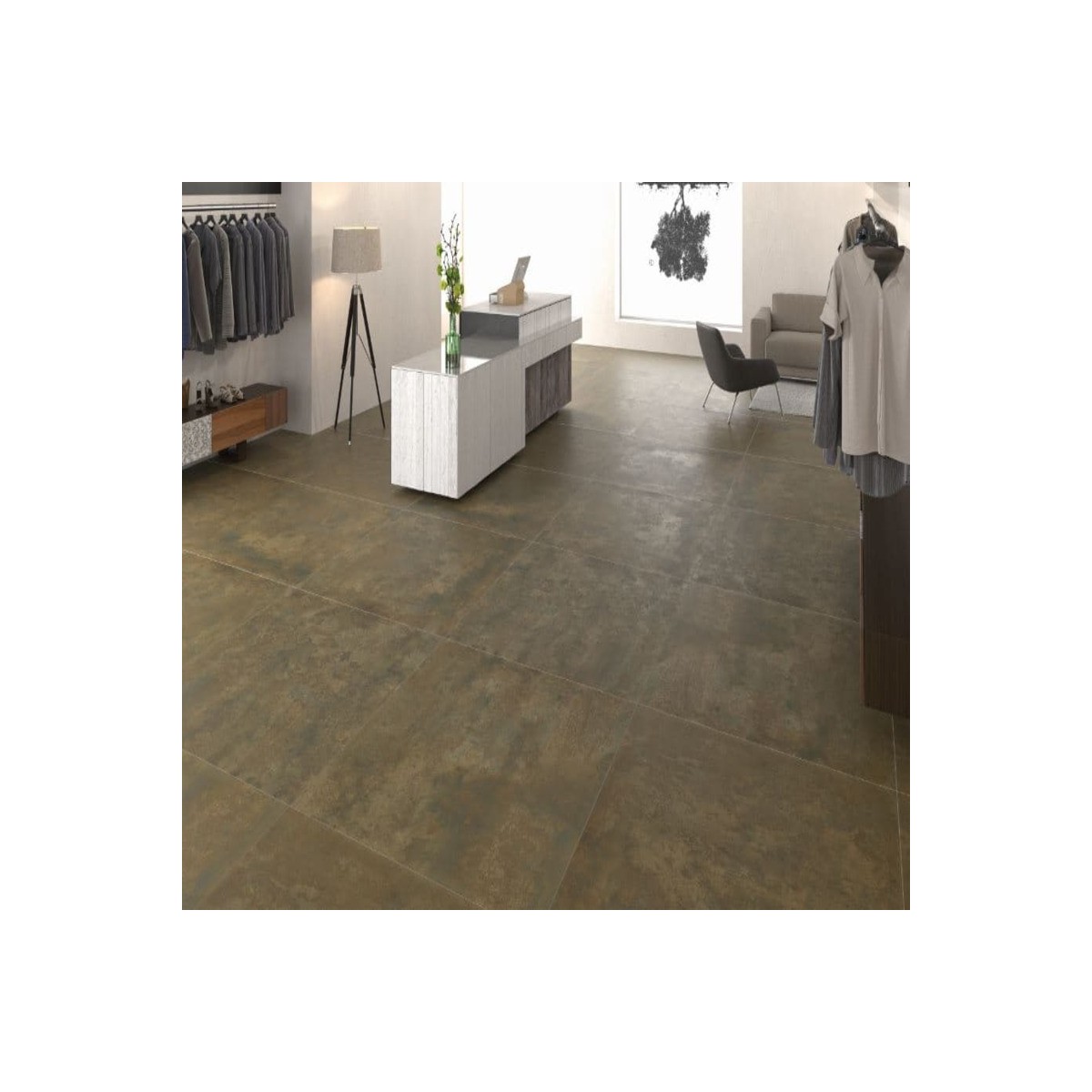 METALLIQUE 60X120 CM SEMI BRILLANT RECTIFIE