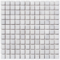 MARBRE MOSAIQUE 2.3X2.3 CM CARRARA BLANC BORD RECTIFIE
