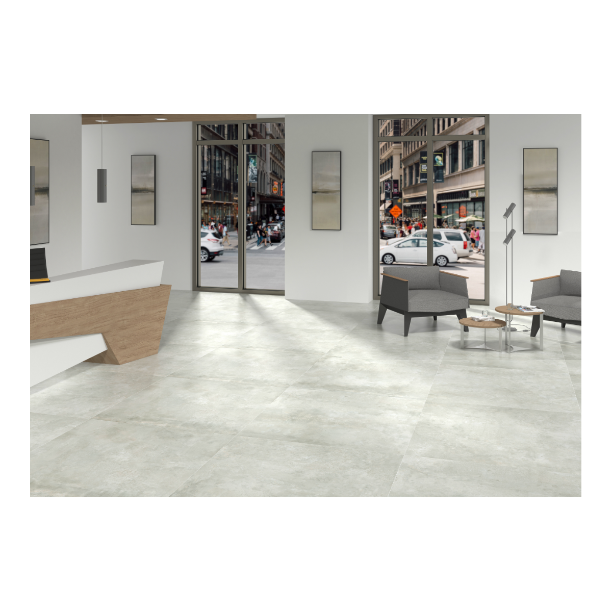 METALLIQUE 60X60 CM SEMI BRILLANT RECTIFIE