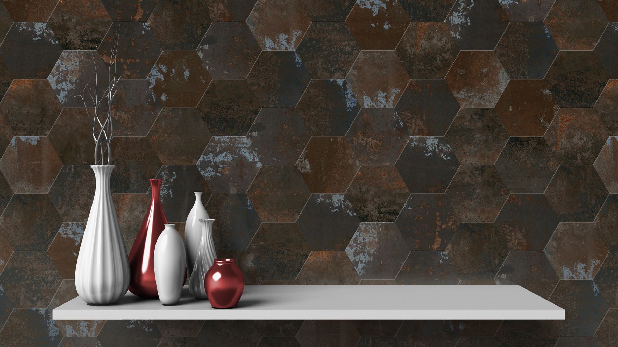 HEXAGONE POLARIS 22X25 CM MAT NON RECTIFIE