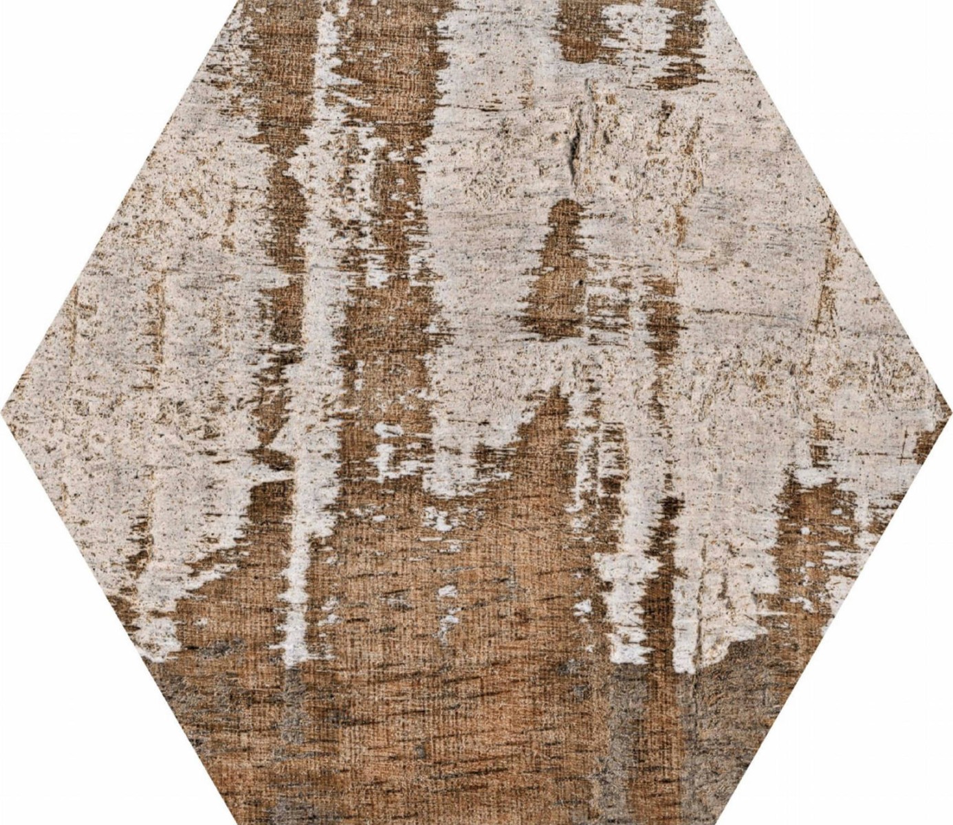 HEXAGONE GAUGUIN MIX 22X25 CM SATINÉ NON RECTIFIE