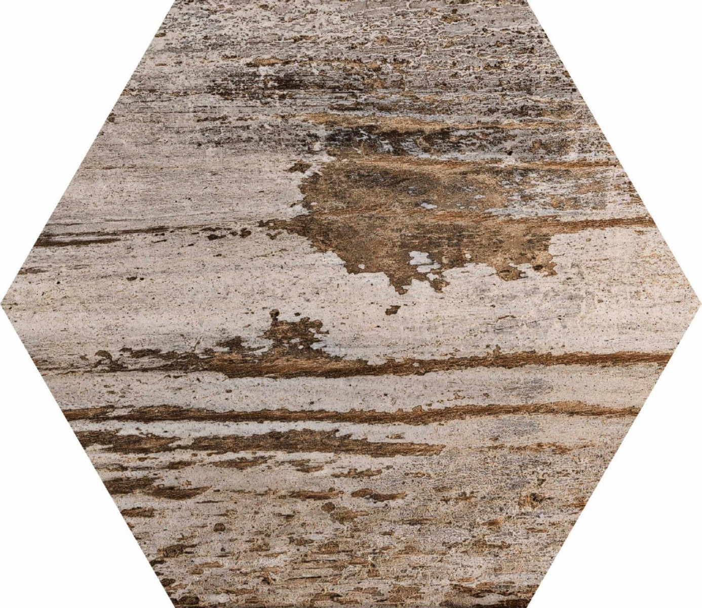 HEXAGONE GAUGUIN MIX 22X25 CM SATINÉ NON RECTIFIE