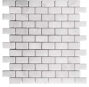 MARBRE MOSAIQUE BRIQUE 2.3X4.8 CM CARRARA BLANC