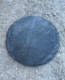 PAS JAPONAIS ARDOISE EP ± 2-3 CM ROND DIAMÈTRE 40 CM