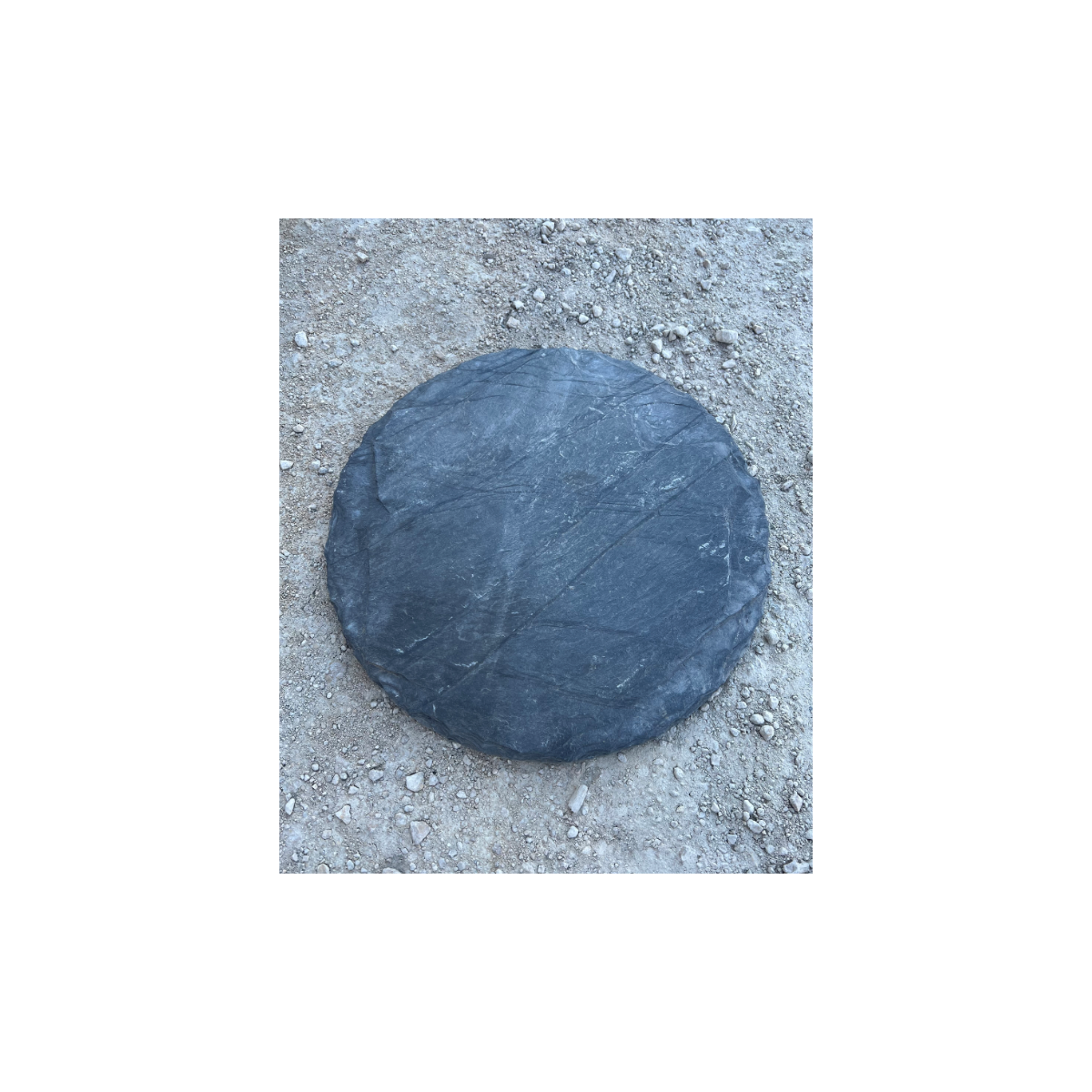 PAS JAPONAIS ARDOISE EP ± 2-3 CM ROND DIAMÈTRE 40 CM