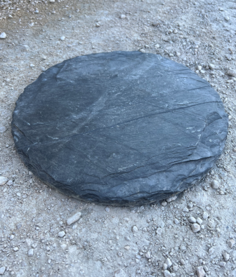 PAS JAPONAIS ARDOISE EP ± 2-3 CM ROND DIAMÈTRE 40 CM