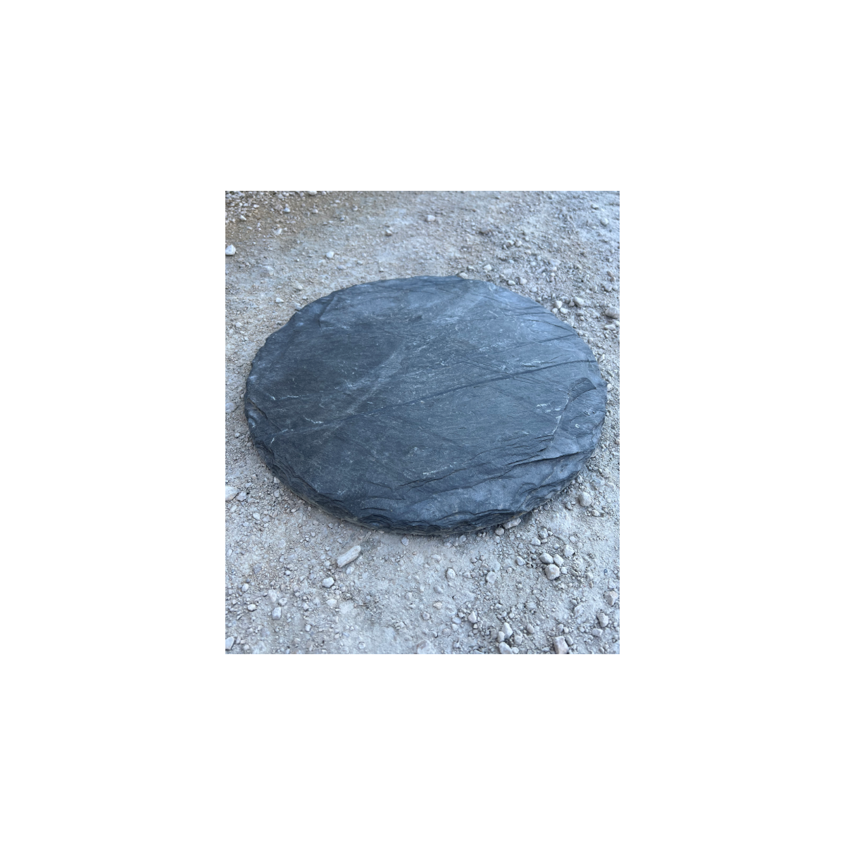 PAS JAPONAIS ARDOISE EP ± 2-3 CM ROND DIAMÈTRE 40 CM