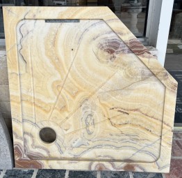 RECEVEUR D'ANGLE TRAVERTIN ONYX