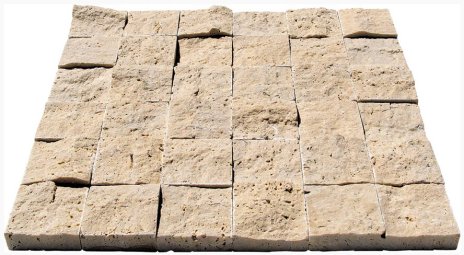 TRAVERTIN PAREMENT 4.8X4.8 CM IVOIRE