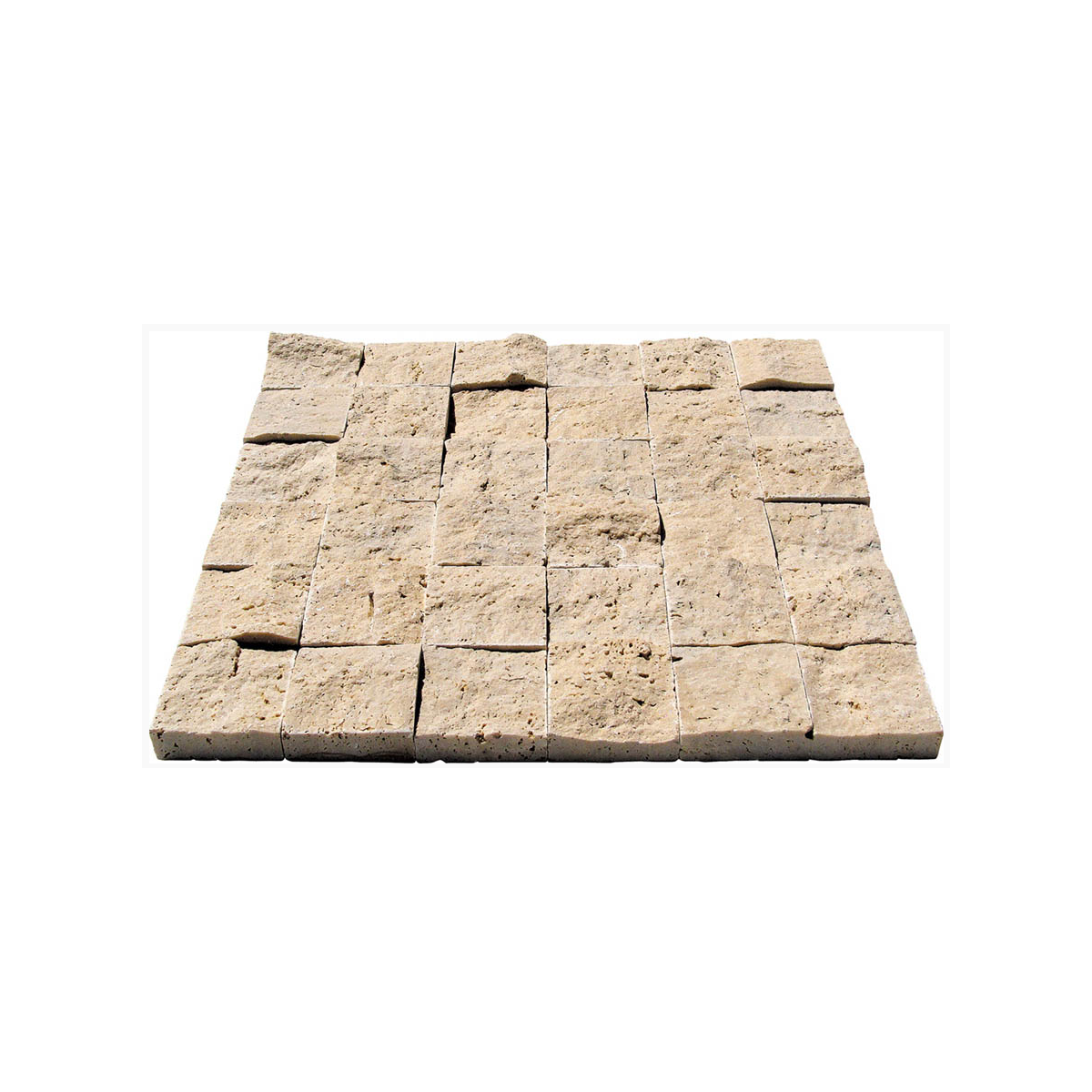 TRAVERTIN PAREMENT 4.8X4.8 CM IVOIRE