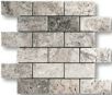 TRAVERTIN MOSAIQUE 4.8X10 CM SILVER