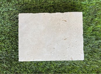 TRAVERTIN PAVE IVOIRE 15.3X20.3 EP 3 CM 1ER CHOIX