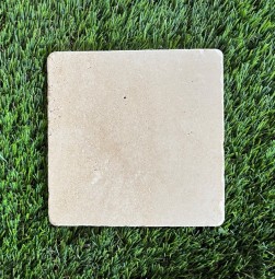 TRAVERTIN IVOIRE 10X10 EP 1 CM 1ER CHOIX