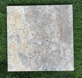 TRAVERTIN SILVER 40.6X40.6 EP 1.2 CM 1ER CHOIX