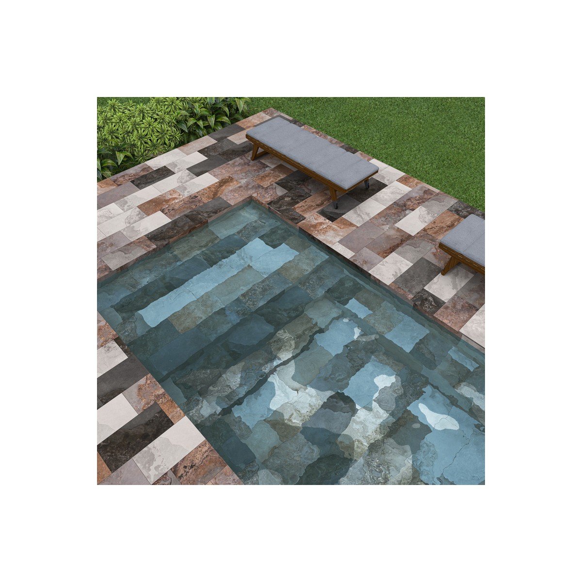 BALISTONE 30X60 CM MIX MAT ANTIDERAPANT