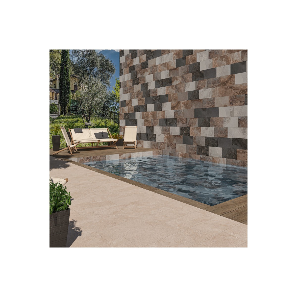 BALISTONE 30X60 CM MIX MAT ANTIDERAPANT