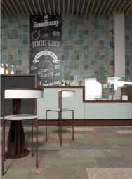 OCEAN BAHIA GREEN 15X15 CM ANTIDÉRAPANT