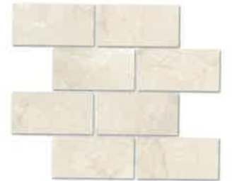 MARBRE MOSAÏQUE BRIQUE 7.5X15 CM CREME IVOIRE