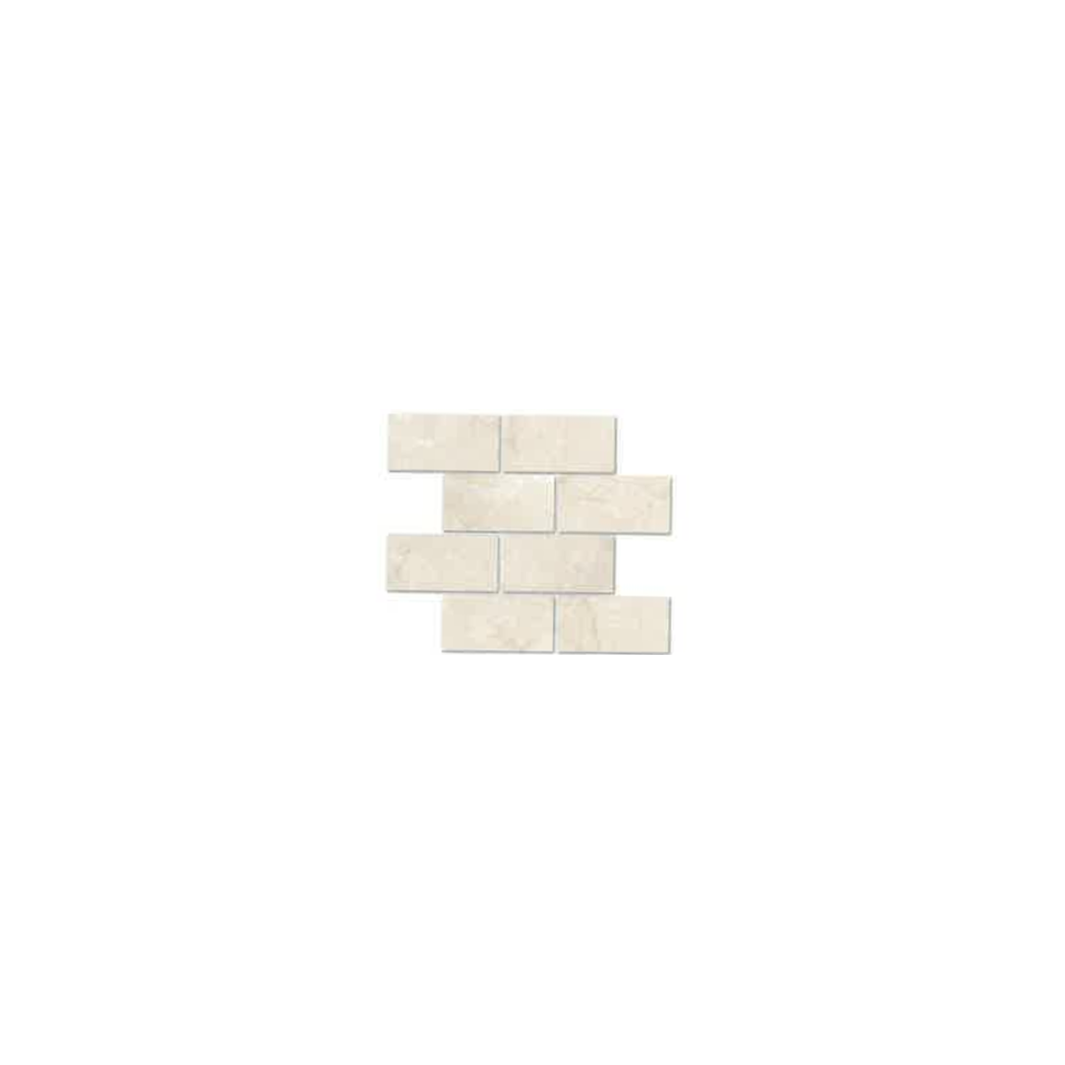 MARBRE MOSAÏQUE BRIQUE 7.5X15 CM CREME IVOIRE