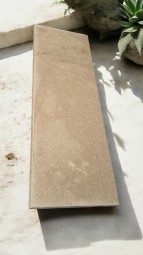 PIERRE D'EGYPTE MARGELLE 1 BORD ARRONDI 33X100 EP 3 CM SINAÏ PEARL BROSSÉE