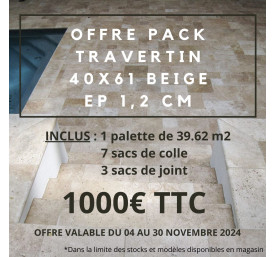 PACK 1 PALETTE TRAVERTIN...