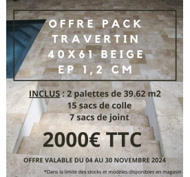 PACK 2 PALETTES TRAVERTIN...