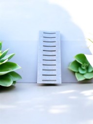 TRAVERTIN CANIVEAU 25X61 EP 3CM IVOIRE 1ER CHOIX