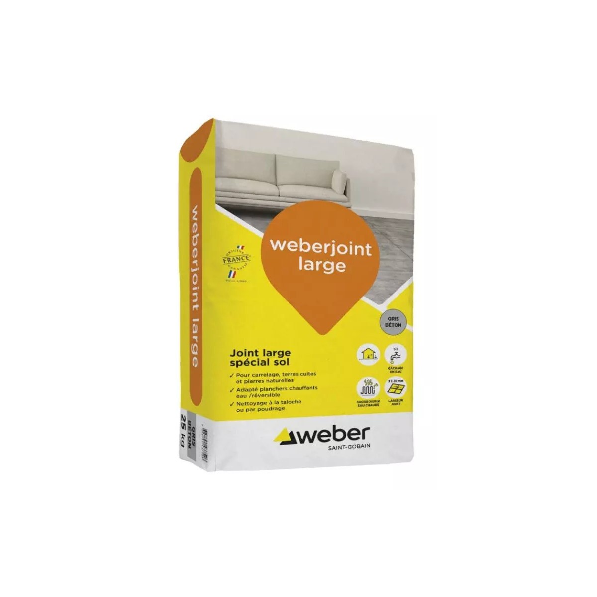 JOINT INTERIEUR TON PIERRE 25 KG