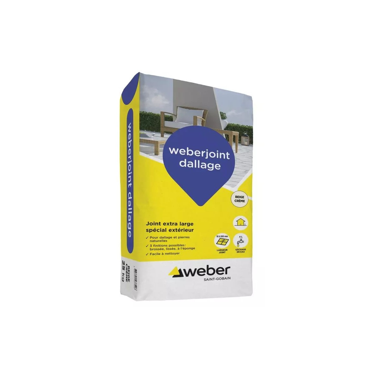 JOINT EXTERIEUR GRIS 25 KG