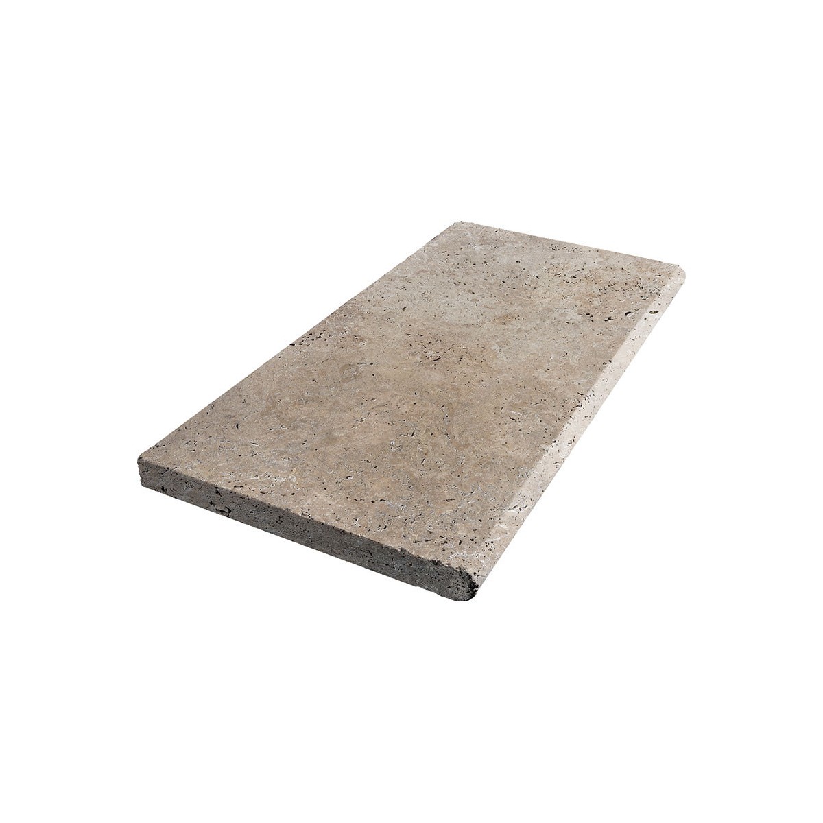 TRAVERTIN MARGELLE NUANCE 25X61X3 CM 1BORD ARRONDI