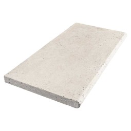 TRAVERTIN MARGELLE IVOIRE 33X61X3 CM 1BORD ARRONDI