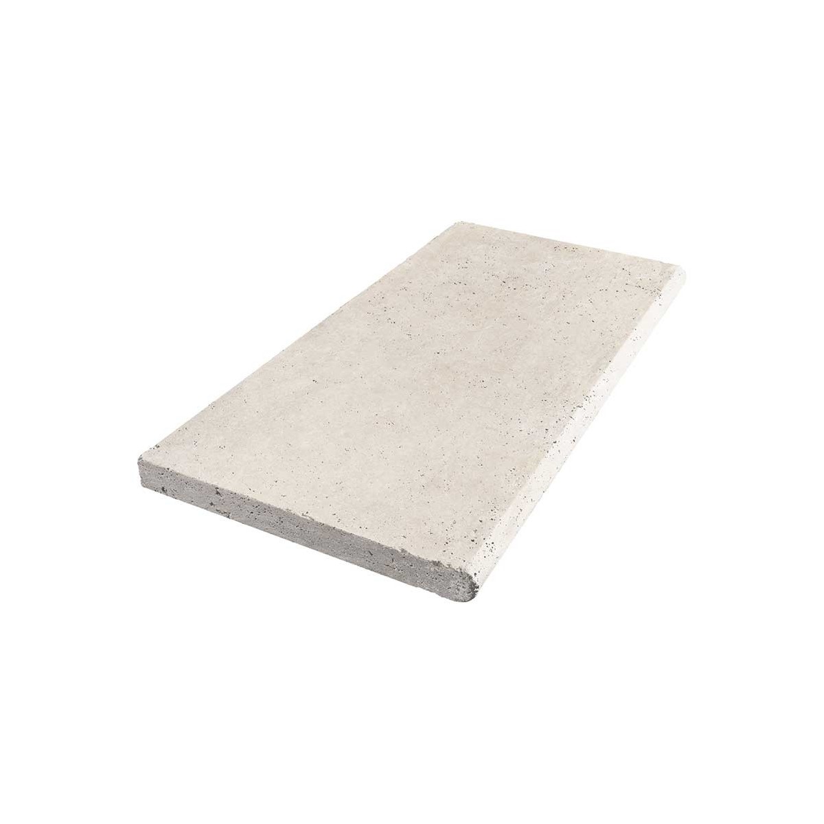 TRAVERTIN MARGELLE IVOIRE 33X61X3 CM 1BORD ARRONDI